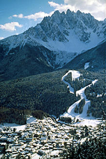 Baranci con la pista sci alpino